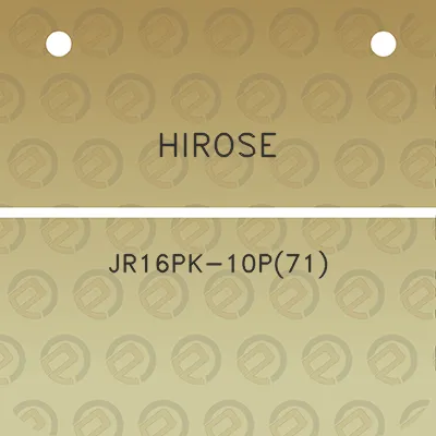 hirose-jr16pk-10p71