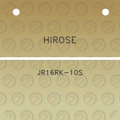 hirose-jr16rk-10s