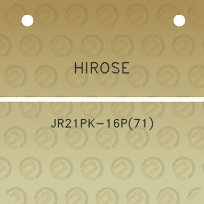 hirose-jr21pk-16p71