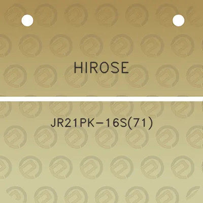 hirose-jr21pk-16s71