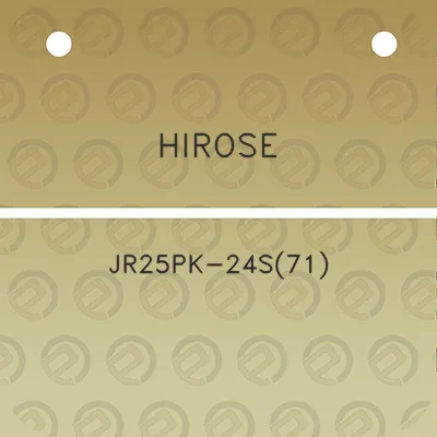 hirose-jr25pk-24s71