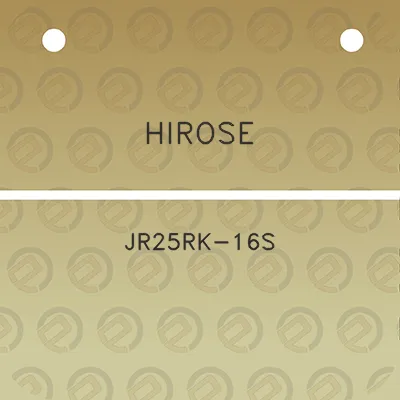 hirose-jr25rk-16s