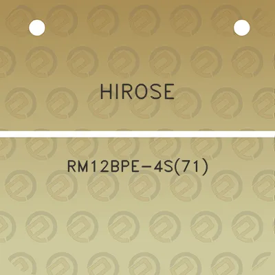 hirose-rm12bpe-4s71