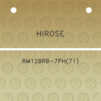 hirose-rm12brb-7ph71