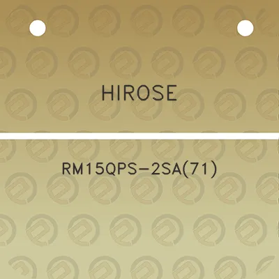 hirose-rm15qps-2sa71