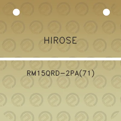 hirose-rm15qrd-2pa71