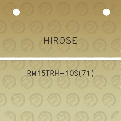 hirose-rm15trh-10s71