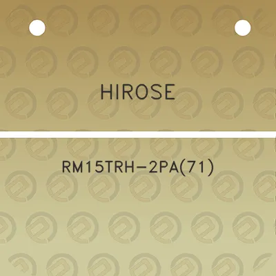 hirose-rm15trh-2pa71