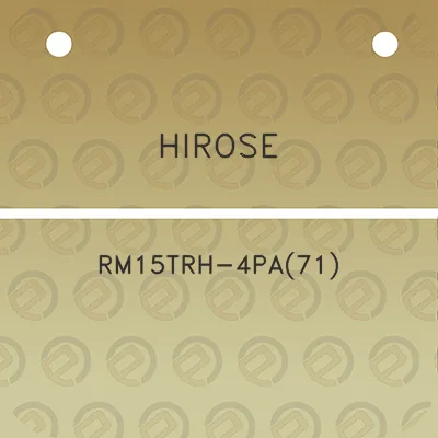 hirose-rm15trh-4pa71