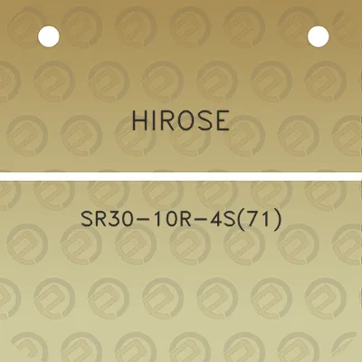 hirose-sr30-10r-4s71