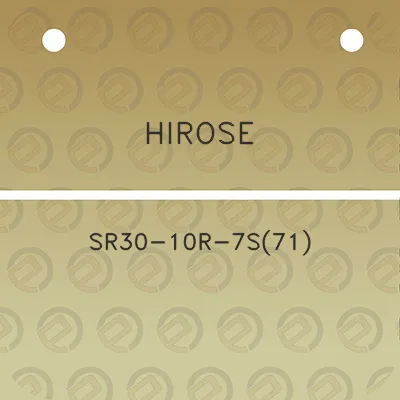 hirose-sr30-10r-7s71