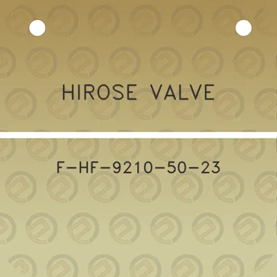 hirose-valve-f-hf-9210-50-23