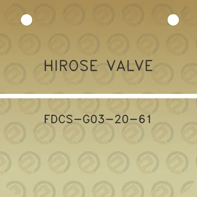 hirose-valve-fdcs-g03-20-61