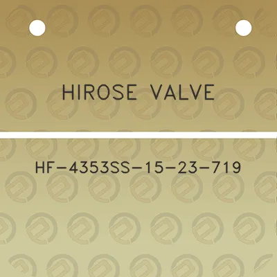 hirose-valve-hf-4353ss-15-23-719