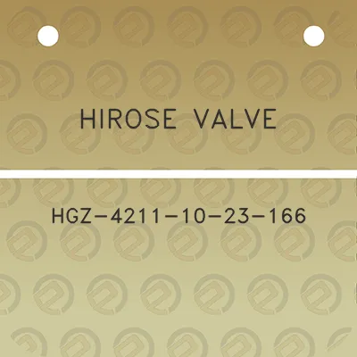 hirose-valve-hgz-4211-10-23-166