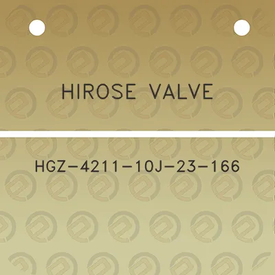 hirose-valve-hgz-4211-10j-23-166