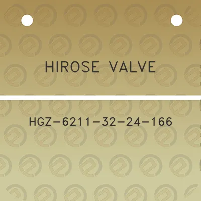 hirose-valve-hgz-6211-32-24-166