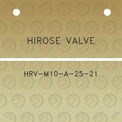 hirose-valve-hrv-m10-a-25-21