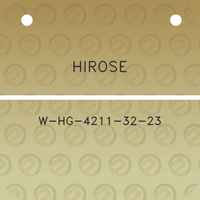 hirose-w-hg-4211-32-23