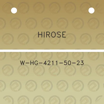 hirose-w-hg-4211-50-23