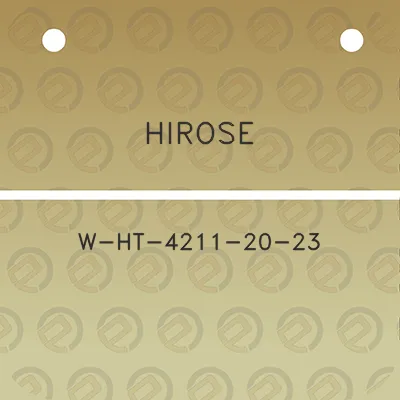 hirose-w-ht-4211-20-23