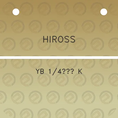 hiross-yb-14-k