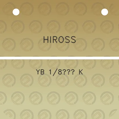 hiross-yb-18-k