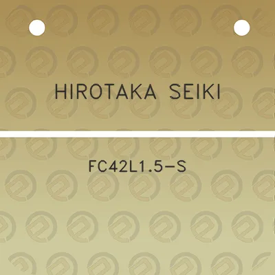 hirotaka-seiki-fc42l15-s