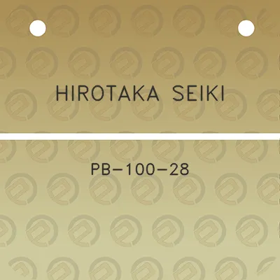 hirotaka-seiki-pb-100-28