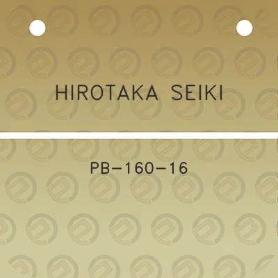 hirotaka-seiki-pb-160-16