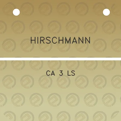 hirschmann-ca-3-ls