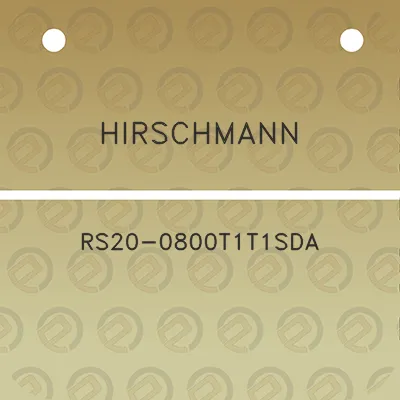 hirschmann-rs20-0800t1t1sda