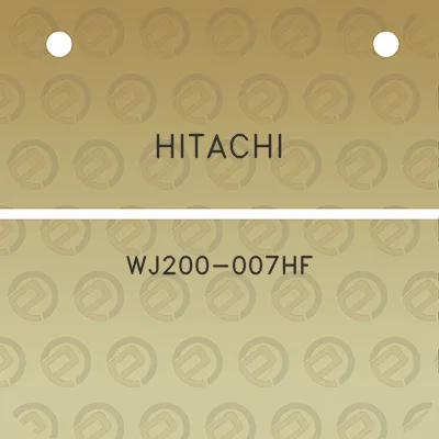 hitachi-wj200-007hf