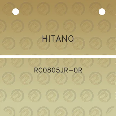 hitano-rc0805jr-0r