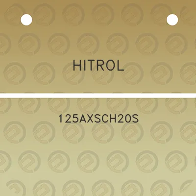 hitrol-125axsch20s