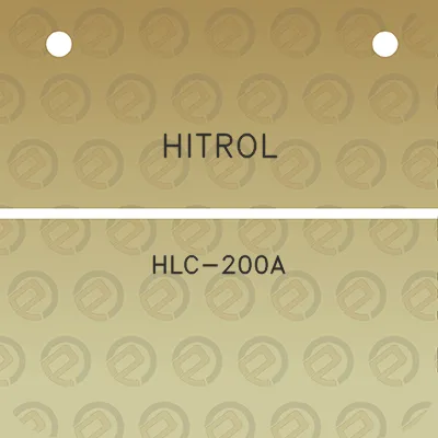 hitrol-hlc-200a