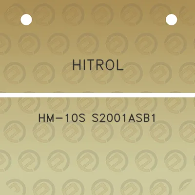 hitrol-hm-10s-s2001asb1