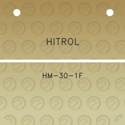 hitrol-hm-30-1f