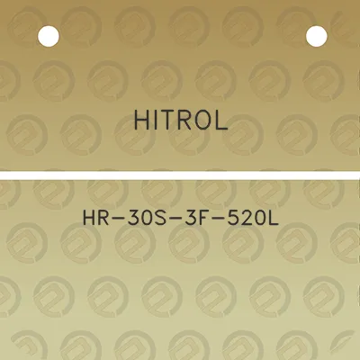 hitrol-hr-30s-3f-520l