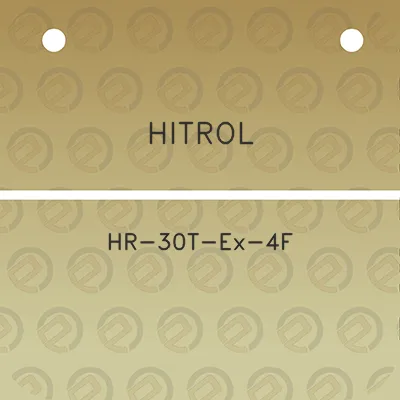 hitrol-hr-30t-ex-4f