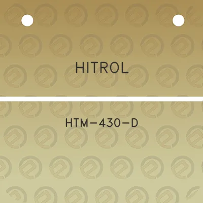 hitrol-htm-430-d