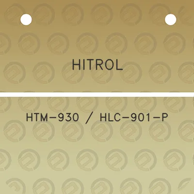 hitrol-htm-930-hlc-901-p