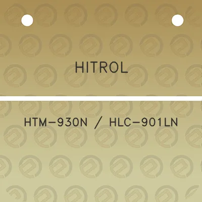 hitrol-htm-930n-hlc-901ln