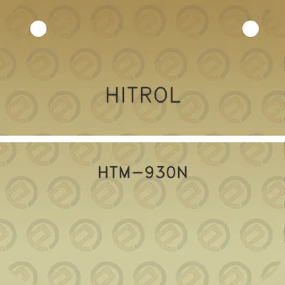 hitrol-htm-930n