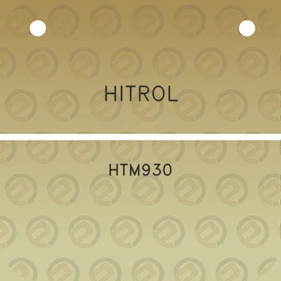 hitrol-htm930