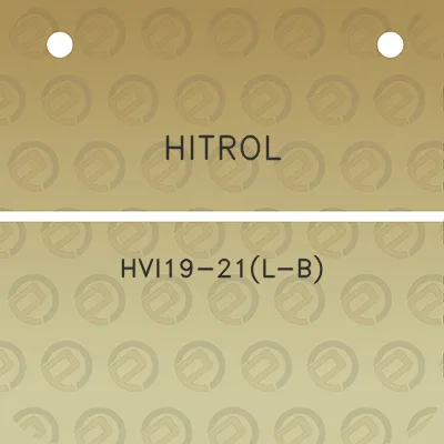 hitrol-hvi19-21l-b