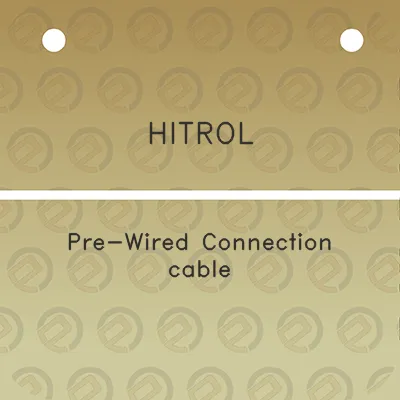 hitrol-pre-wired-connection-cable