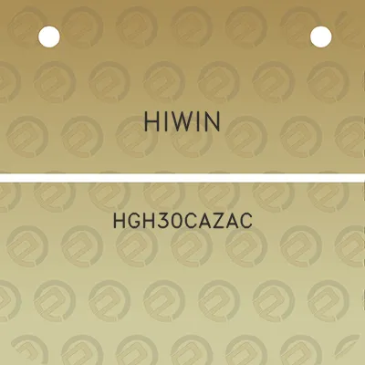 hiwin-hgh30cazac