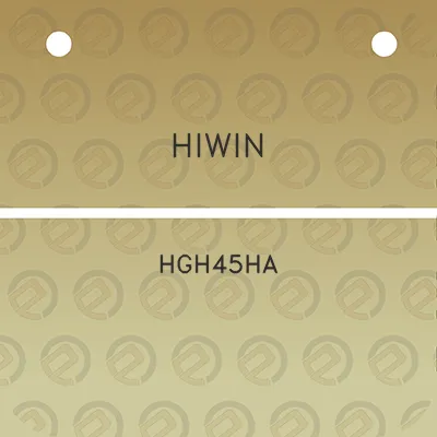 hiwin-hgh45ha