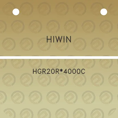 hiwin-hgr20r4000c